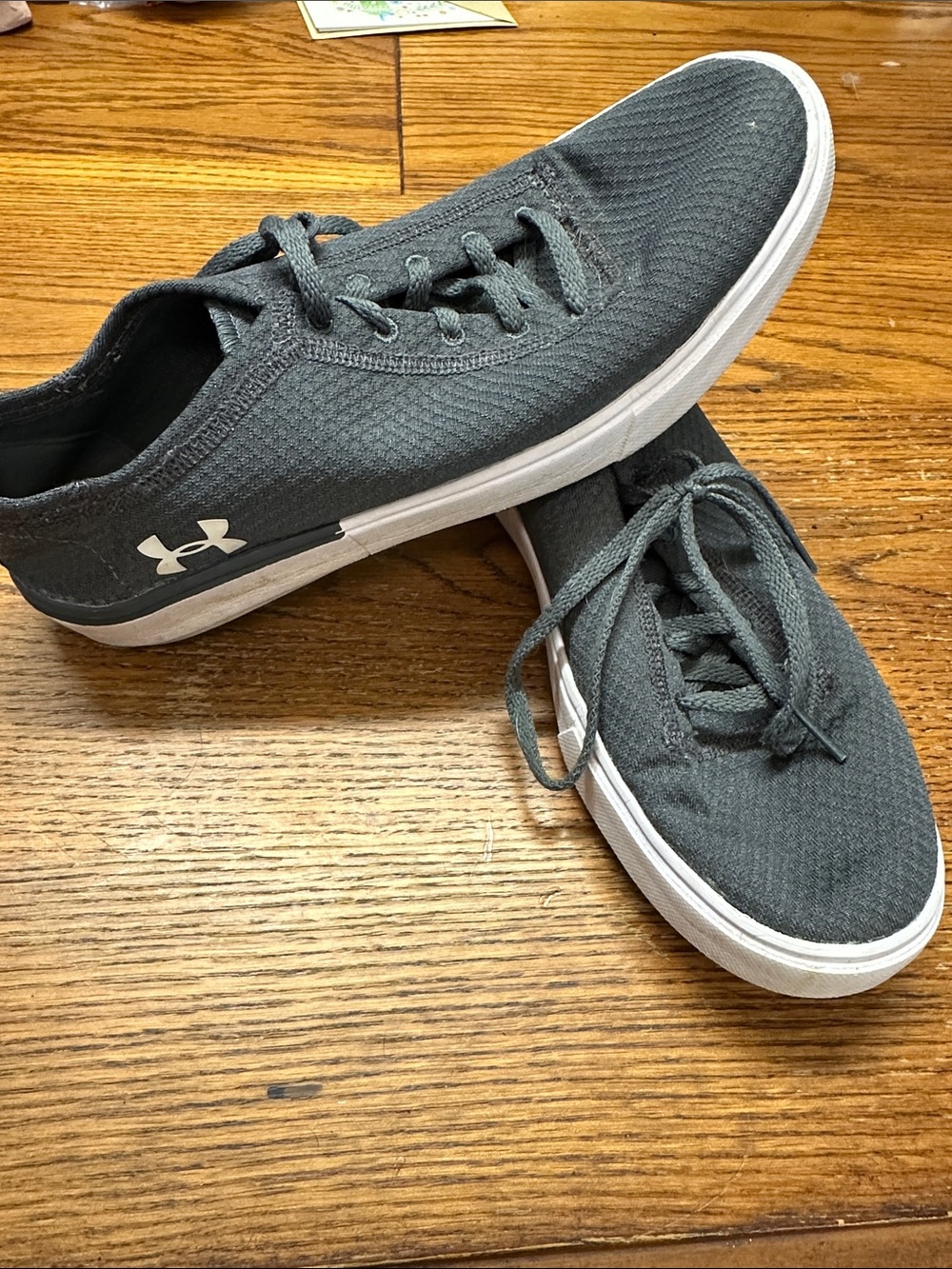 Under Armour Kids Gray Knit Low-Top Sneakers